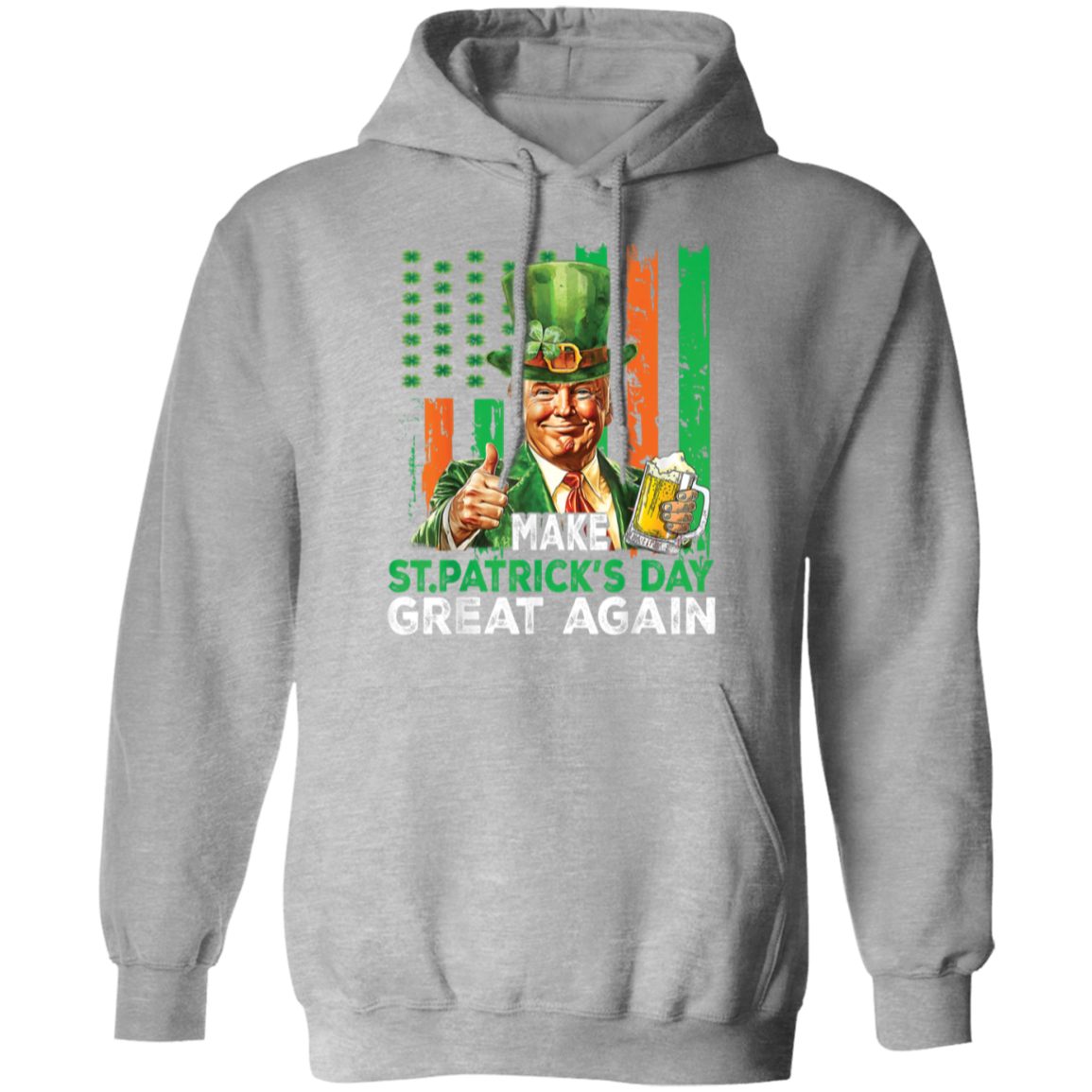 Donald Trump Beer Drinking Make St Patrick's Day Great Again Dark Shirt LM32 65139