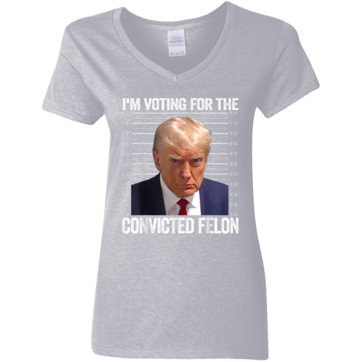 I'm Voting For The Convicted Felon Trump Dark Shirt HO82 62608