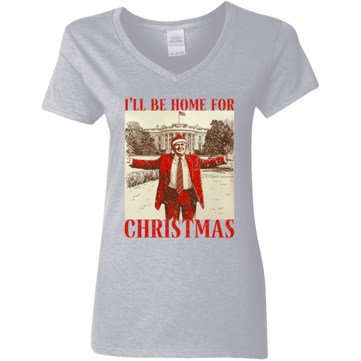 Trump I'll Be Home for Christmas Shirt HA75 63588
