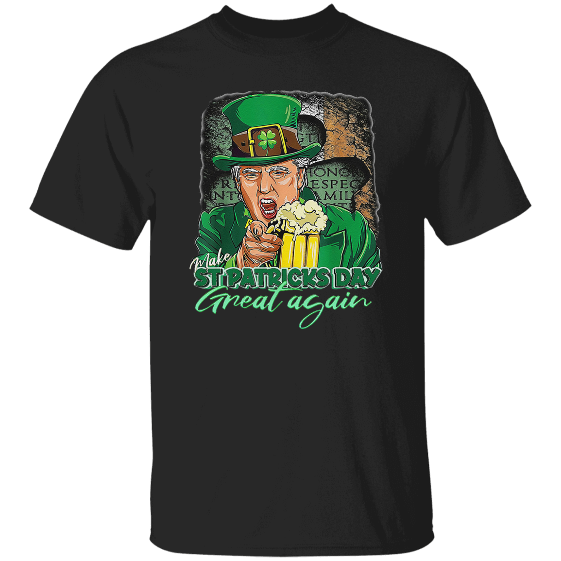 Funny President Trump Make St Patrick's Day Great Again Dark Shirt HO82 65612