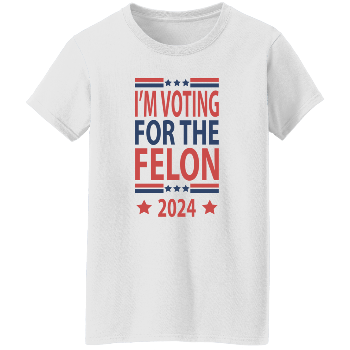 Independence Day Voting For The Felon America President Trump 2024 Bright Shirt HO82 62670
