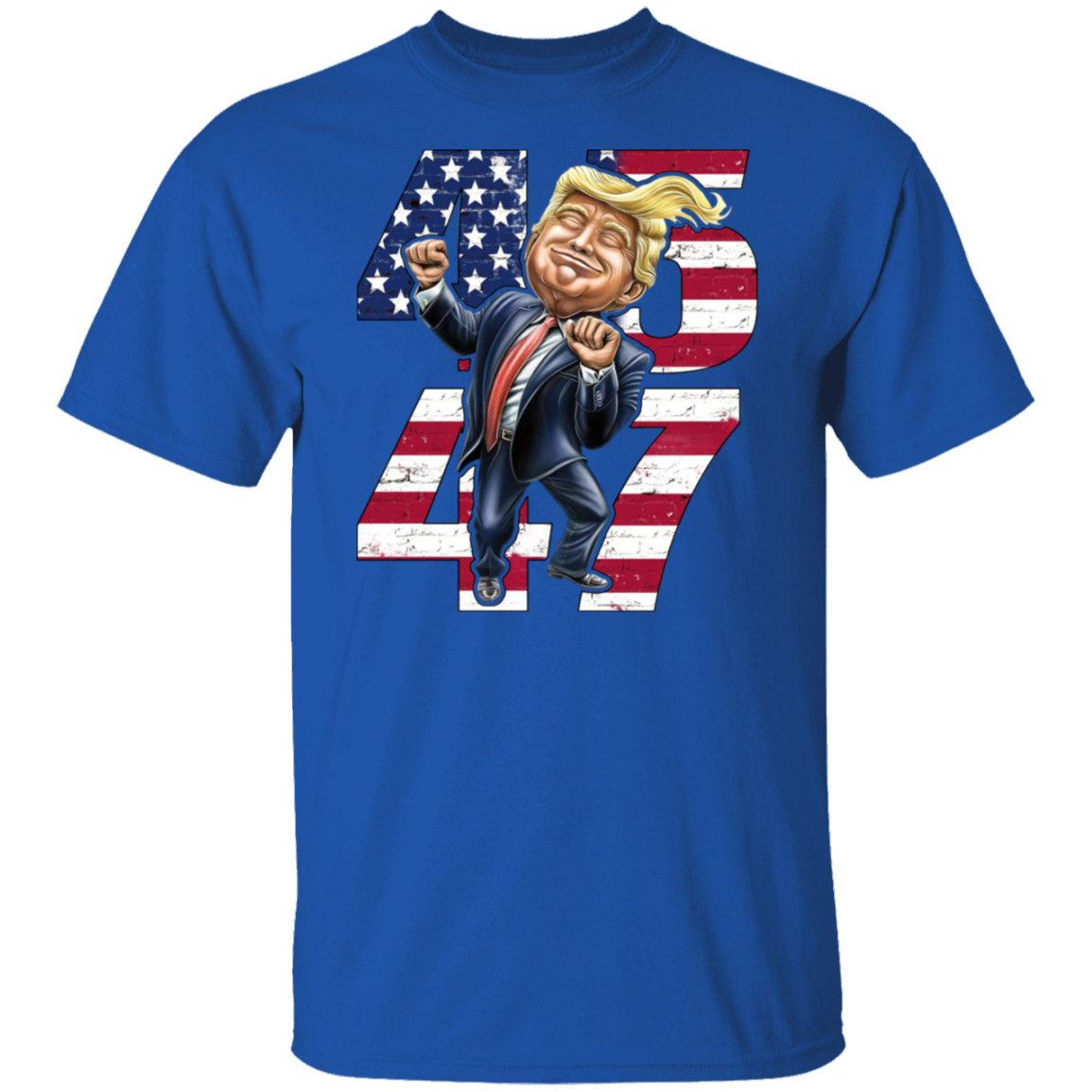 Patriotic Trump 2024 45th & 47th President's Legacy MAGA Dark Shirt LM32 65049