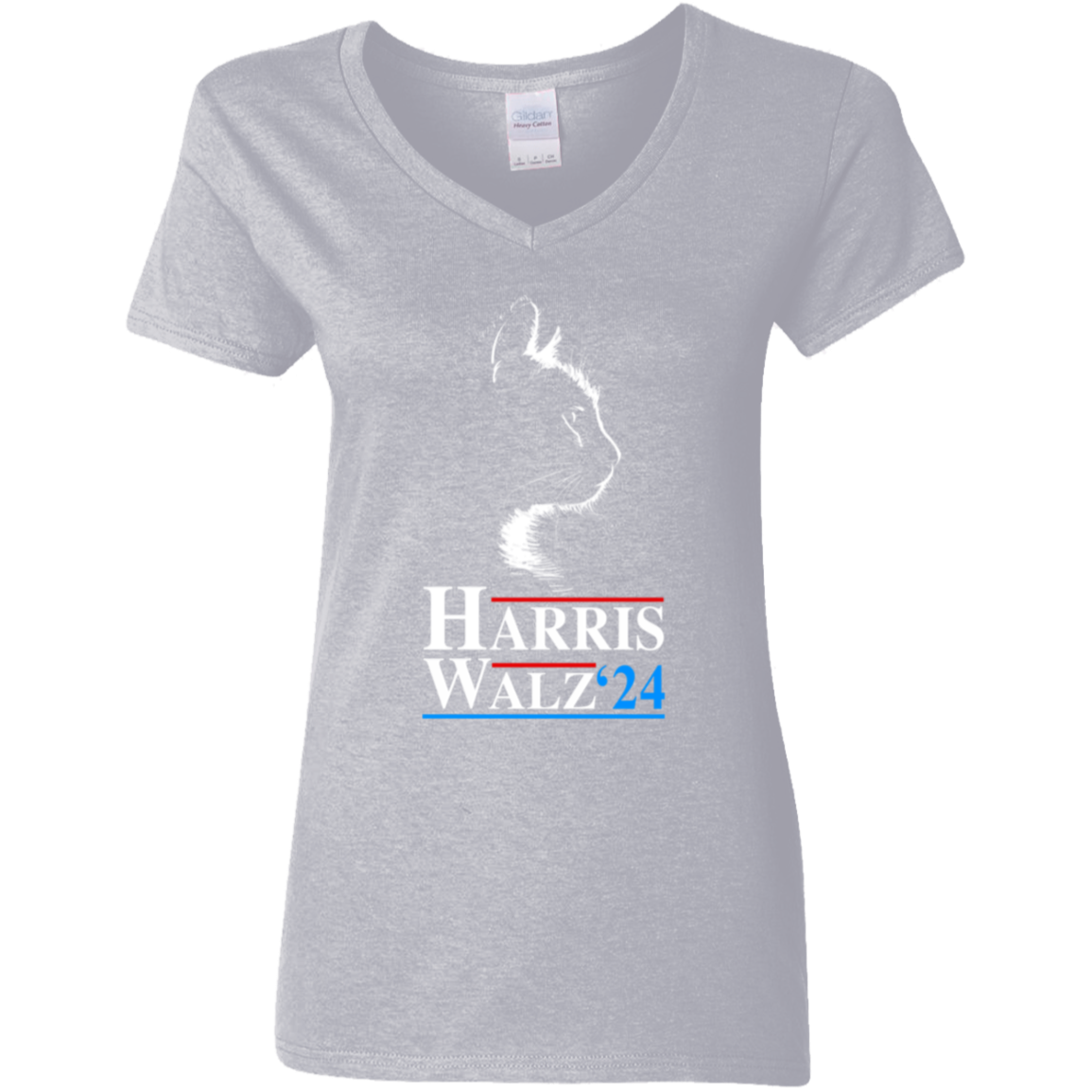 Harris Waltz 2024 Election Funny Cat Kamala Harris Dark Shirt HO82 65086
