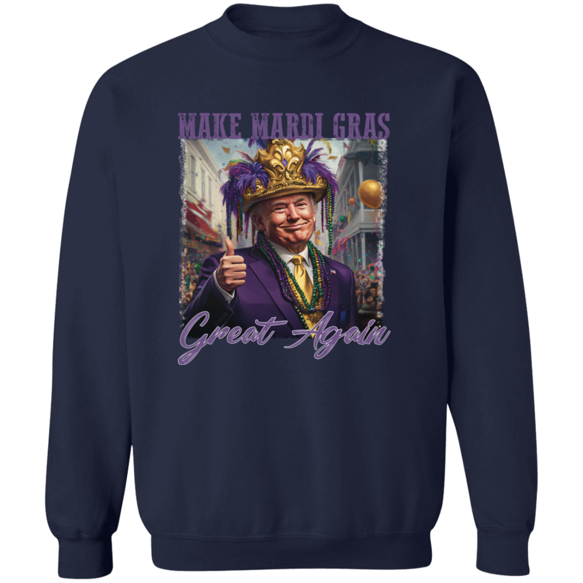Trump Make Mardi Gras Great Again - Funny Trump Mardi Gras Dark Shirt CH07 67266