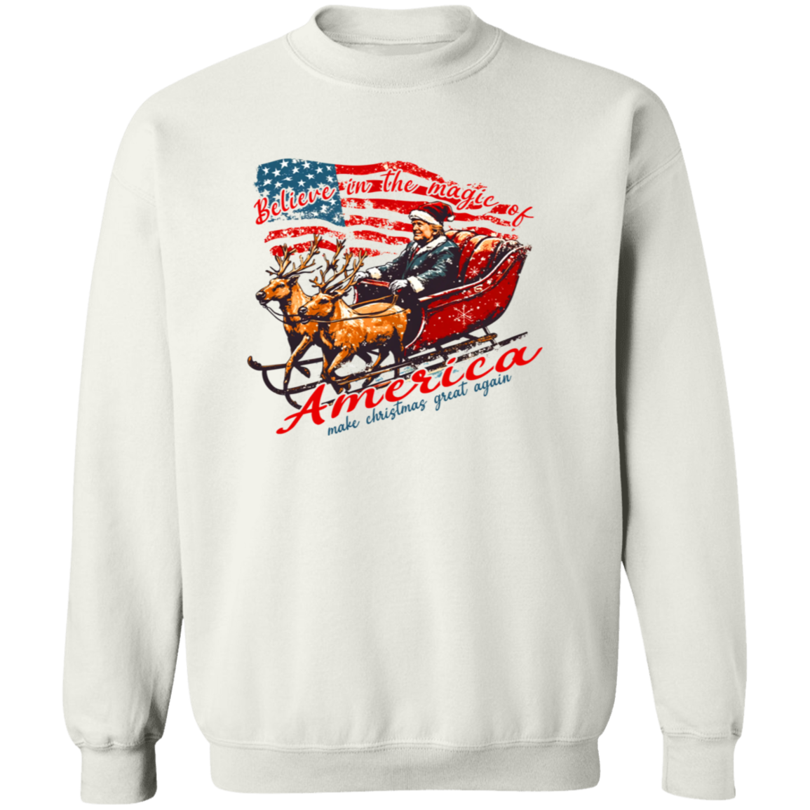 Believe The Magic Of America Trump Santa Bright Shirt HO82 65246
