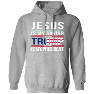 Jesus Is My Savior Trump Is My President Dark Shirt HA75 64048