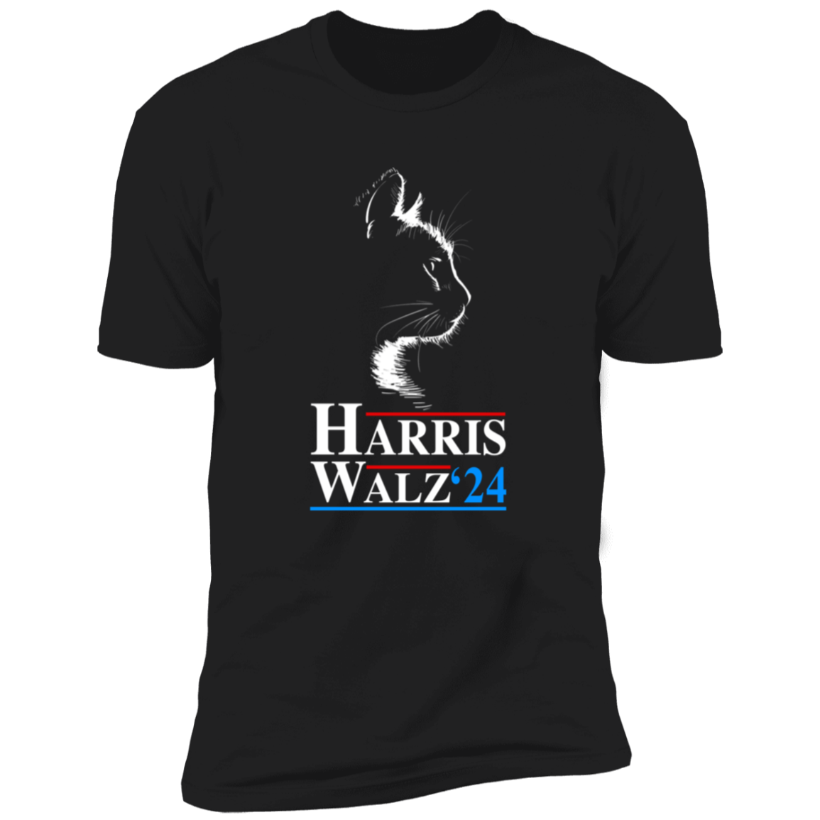 Harris Waltz 2024 Election Funny Cat Kamala Harris Dark Shirt HO82 65086