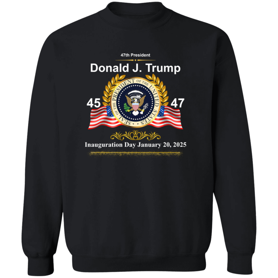 Donald J. Trump President 47 Inauguration Day Dark Shirt HA75 67226