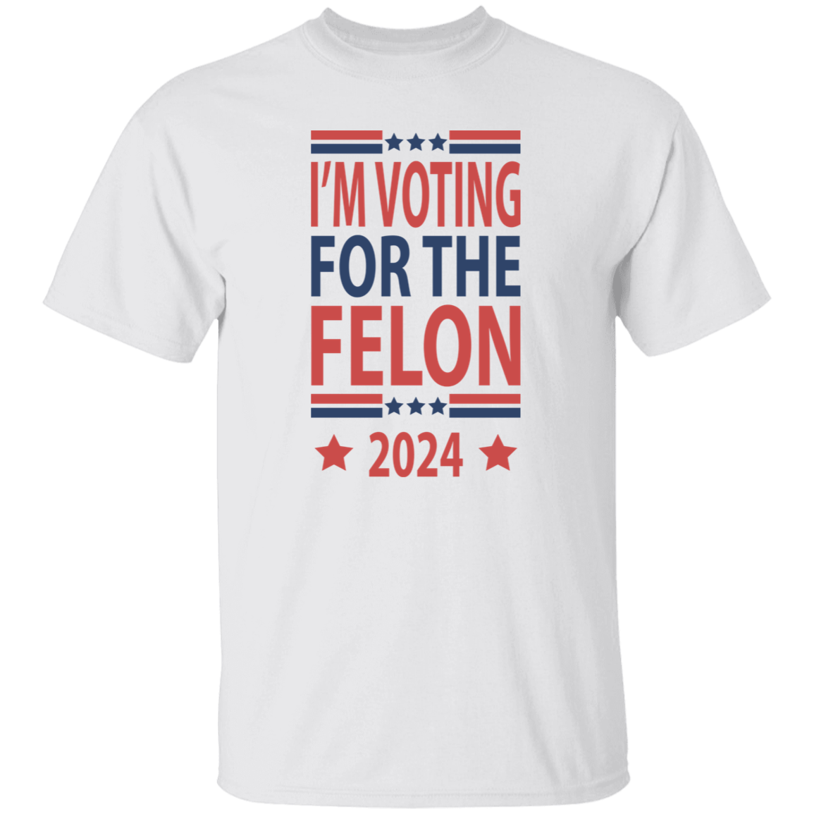 Independence Day Voting For The Felon America President Trump 2024 Bright Shirt HO82 62670