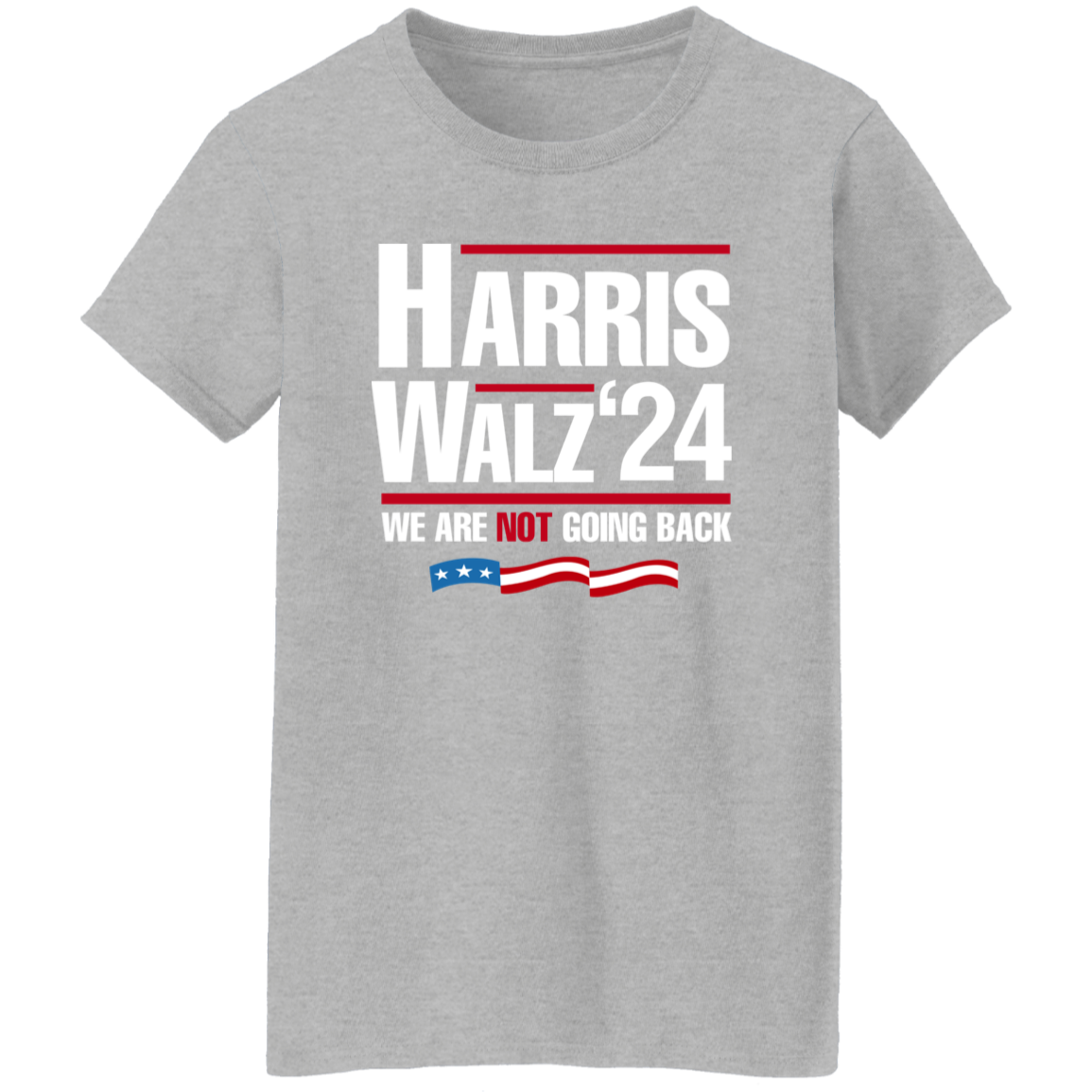 Harris Walz 2024 We Are Not Going Back Shirt HA75 63446
