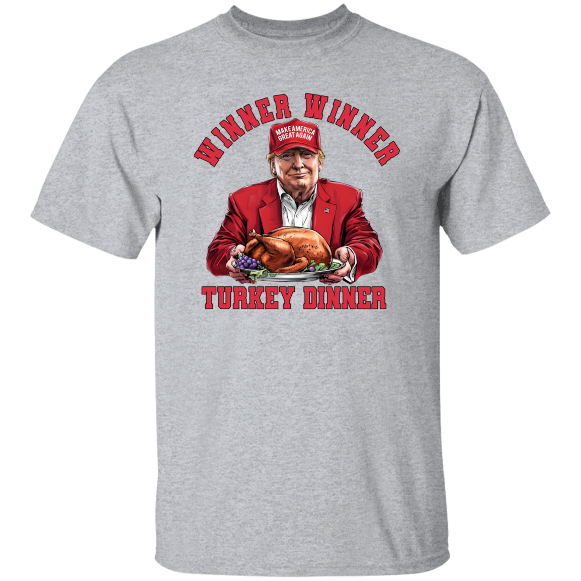 Winner Winner Turkey Dinner Bright Shirt Funny Gift For Trump Lovers HO82 67108