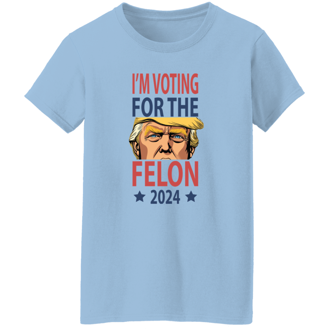 I'm Voting For The Felon Donald Trump 2024 For Independence Day Bright Shirt HO82 62668