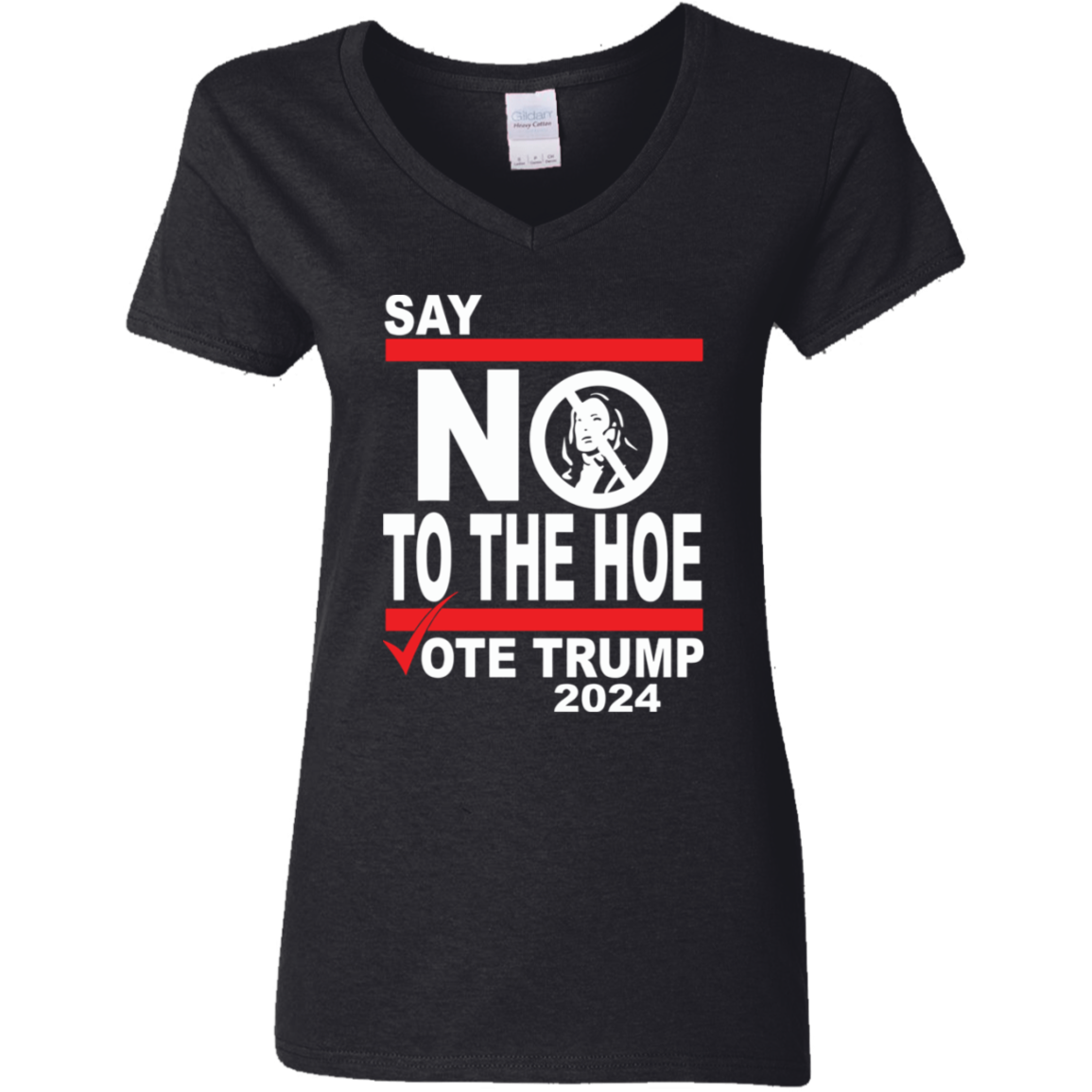 Say No To The Hoe Vote Trump 2024 Dark Shirt TH10 63545