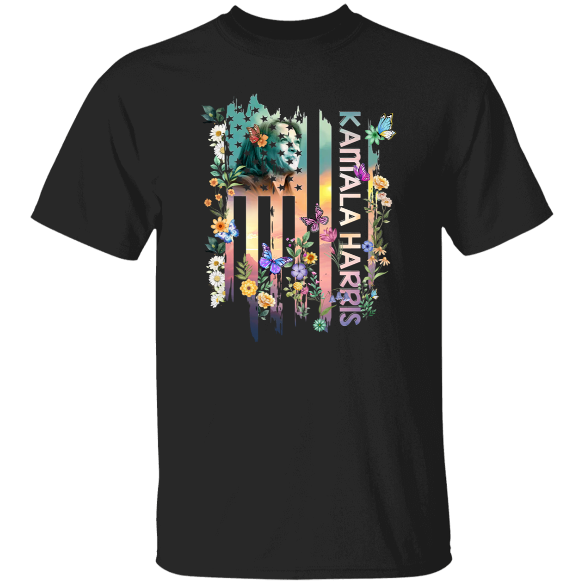 Kamala Harris Flag Flowers Shirt TH10 N369 63505