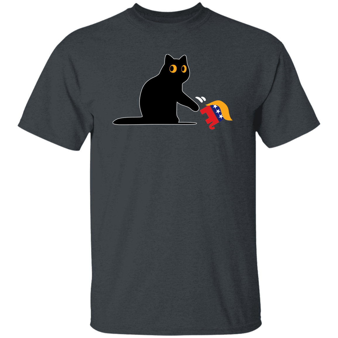 Kamala Harris 2024 Victory Black Cat vs. GOP Elephant Shirt HA75 63448