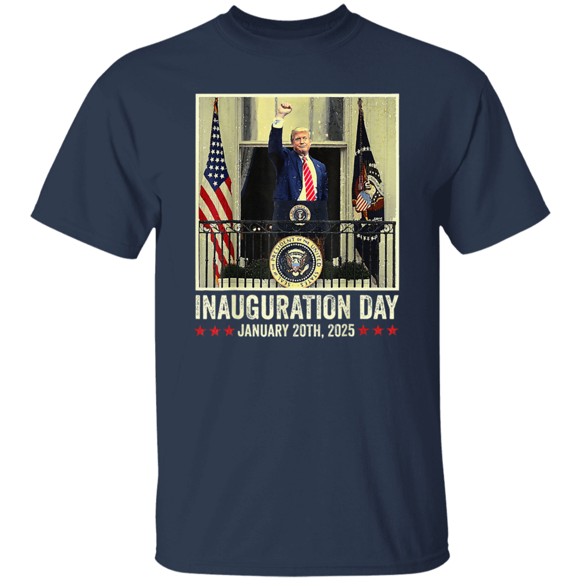 President Donald Trump Inauguration Day 2025 Memorabilia  Dark Shirt HO82 65642