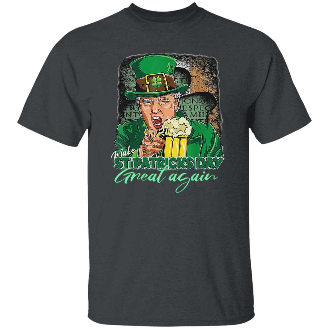 Funny President Trump Make St Patrick's Day Great Again Dark Shirt HO82 65612