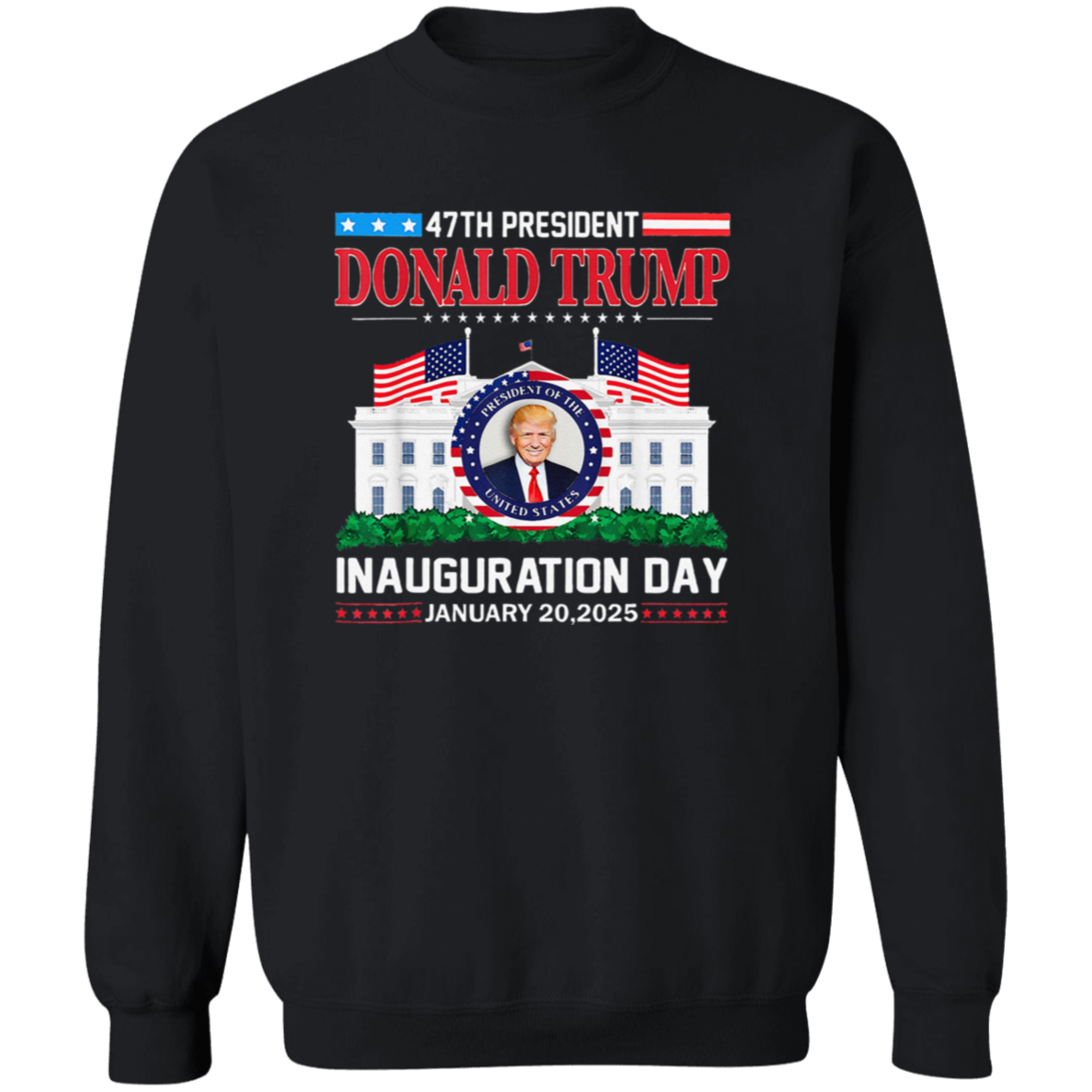 Donald Trump Inauguration Day 2025 47th USA President Dark Shirt HO82 65666