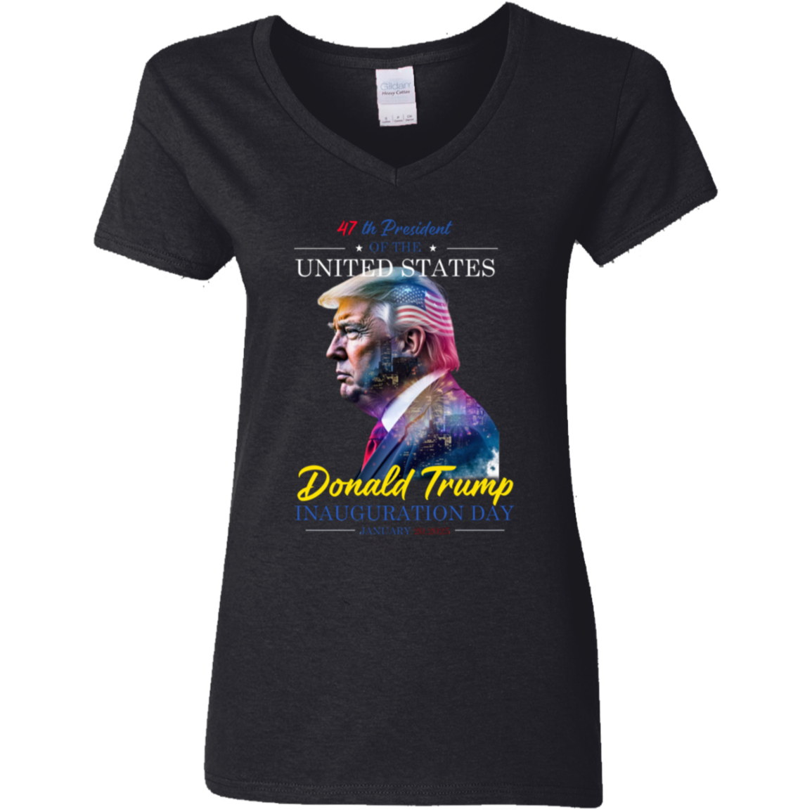 47th President of The USA Donald Trump Inauguration Day 2025 Dark Shirt CH07 67248