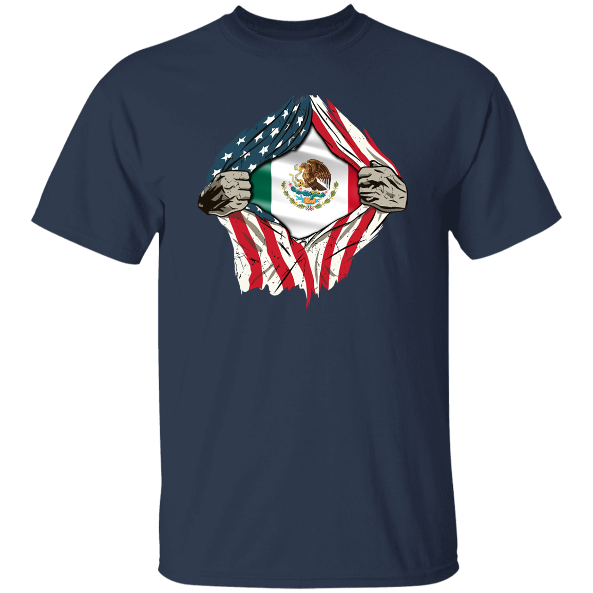 American Grown Mexican Roots USA Mexico Flag Flag Shirt HA75 63322