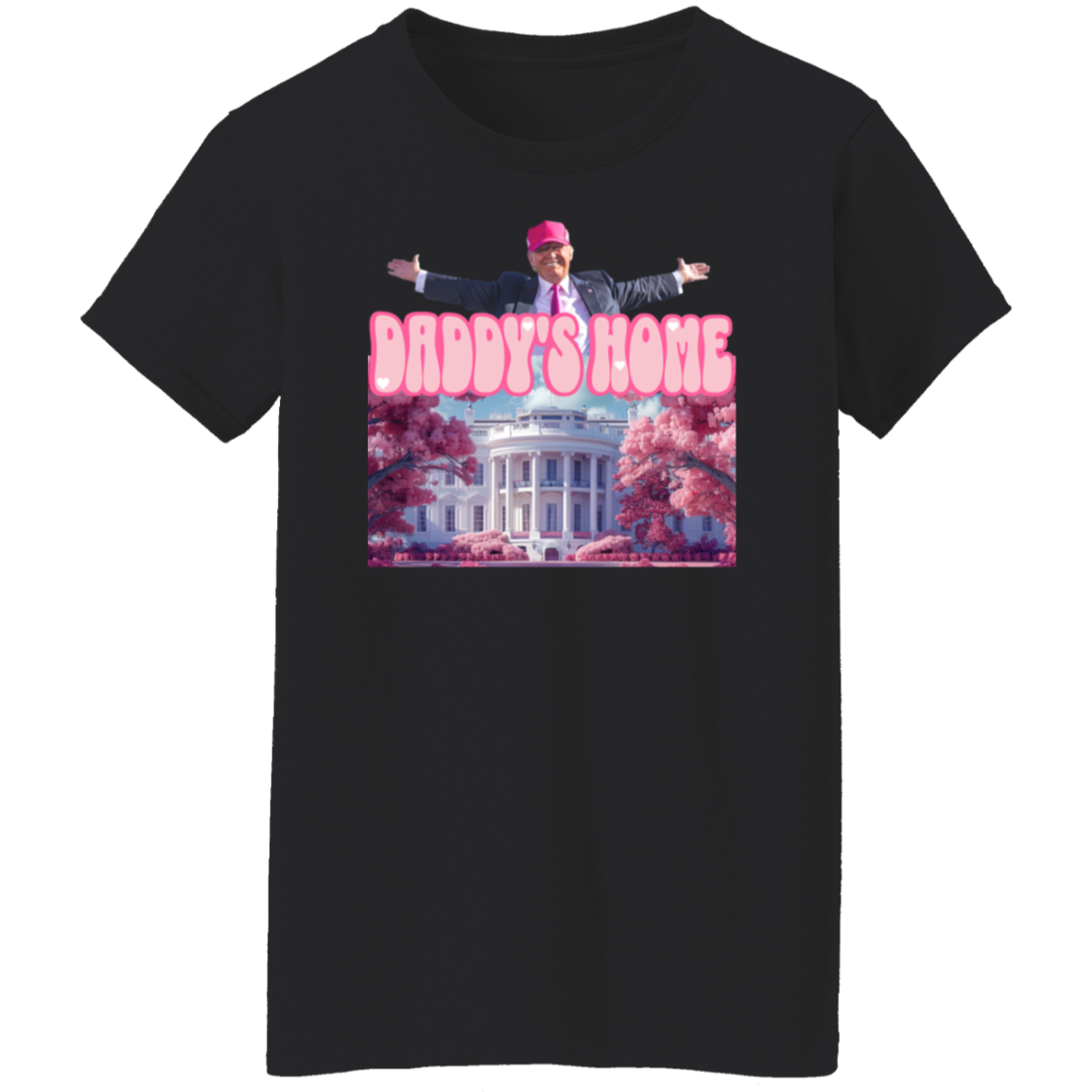 Daddy's Home Trump Pink Dark Shirt HO82 62494