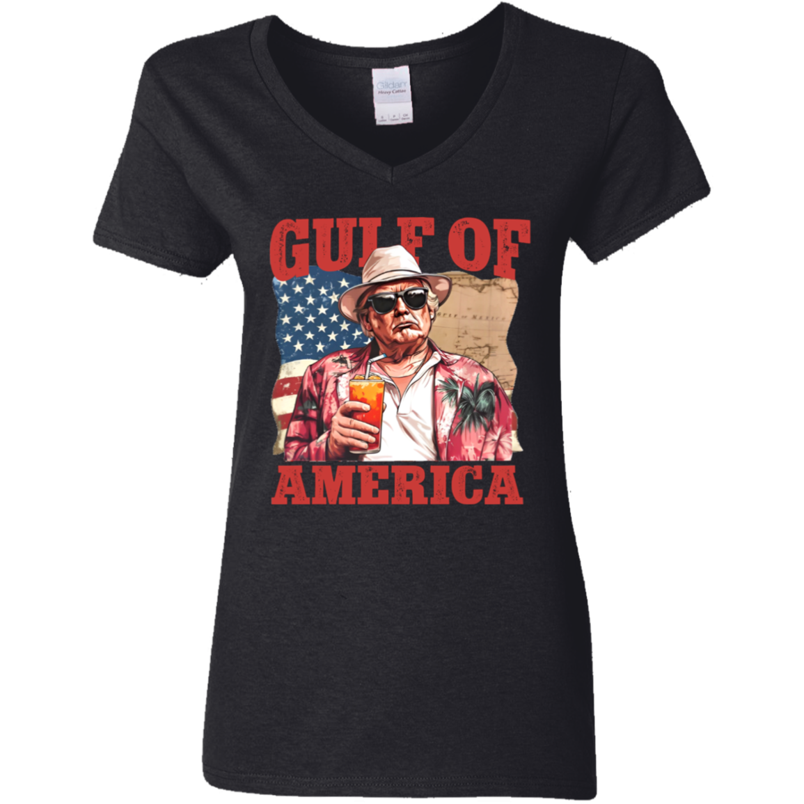 President Trump Gulf of America, Gulf of Mexico to Gulf of America Dark Shirt HA75 64330