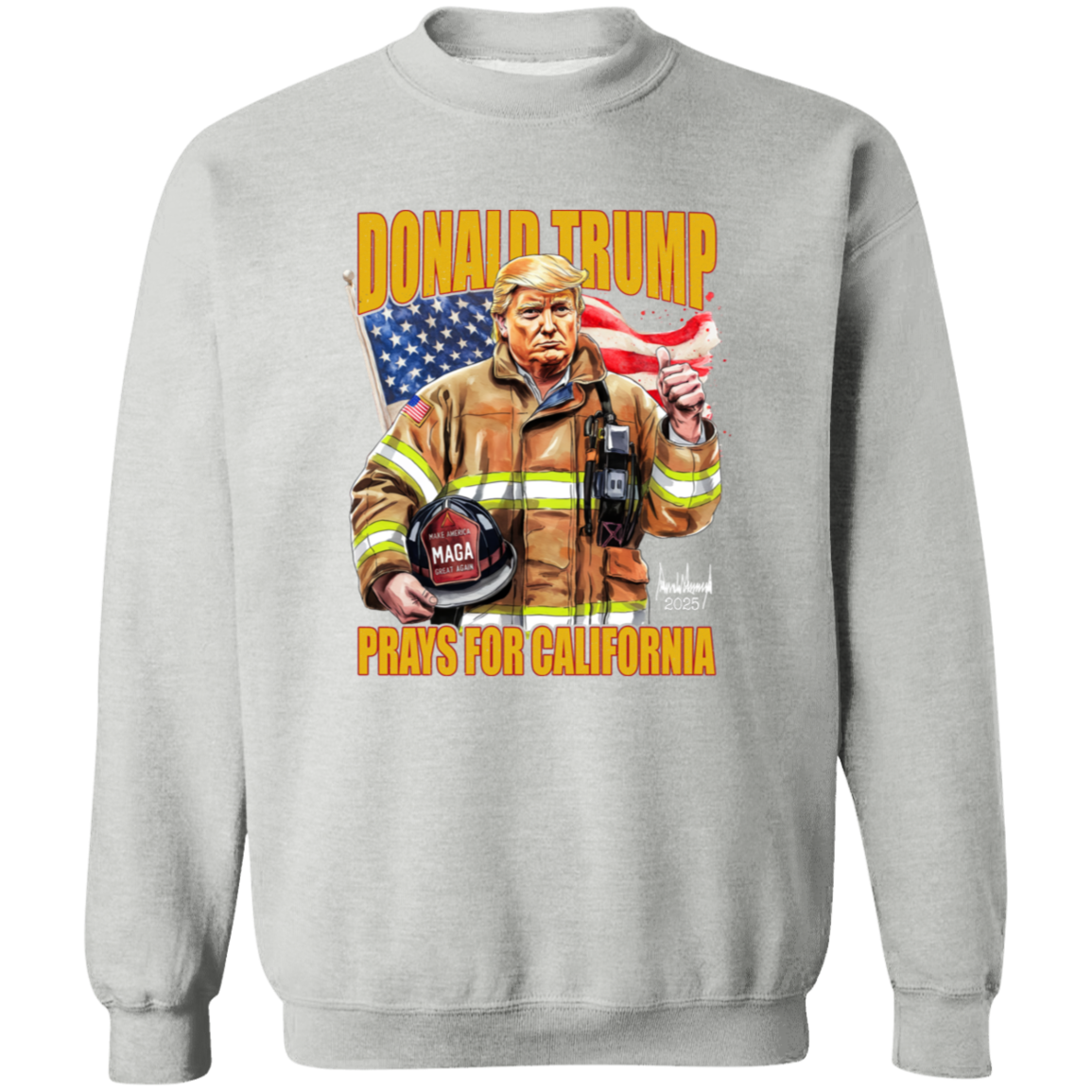 Donald Trump Prays for California Dark Shirt California Strong 2025 Shirt CH07 67280