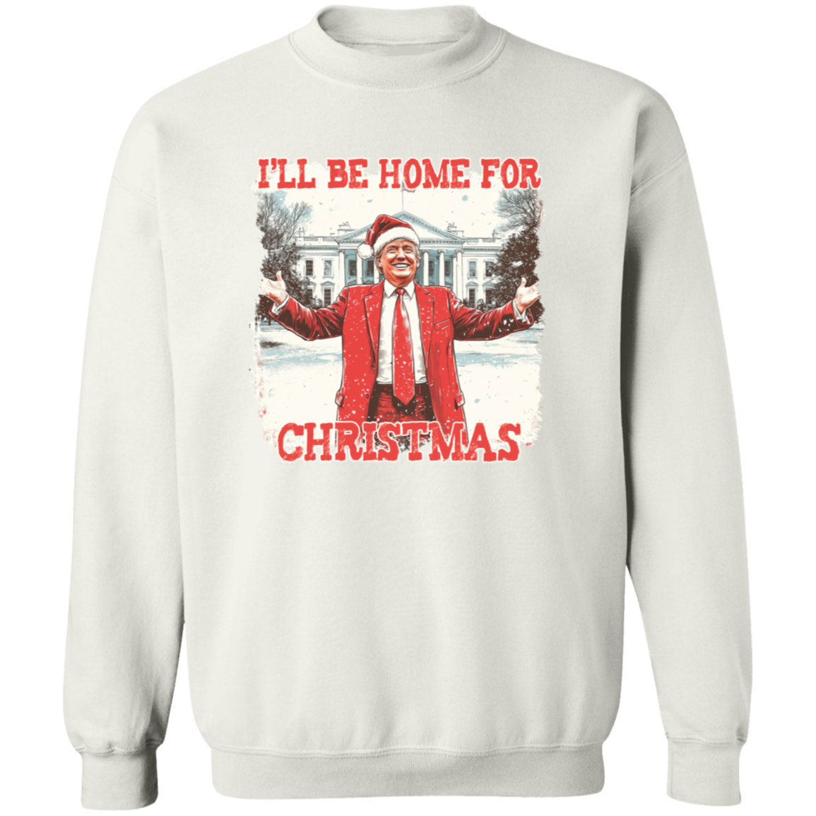 Trump I'll Be Home for Christmas | Make Christmas Great Again Shirt HA75 63760