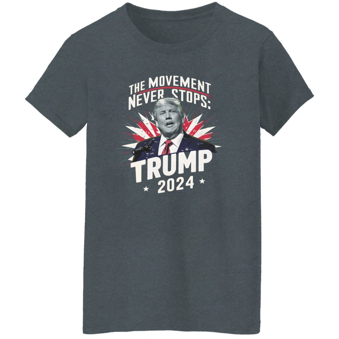 The Moment Never Stop Trump 2024 Dark Shirt HA75 62734
