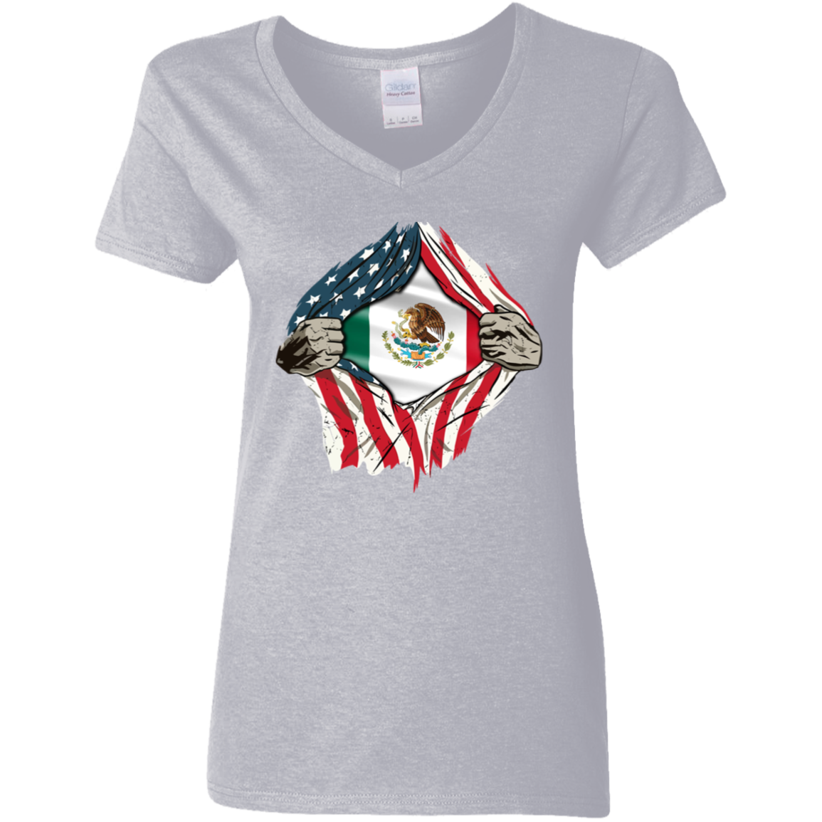 American Grown Mexican Roots USA Mexico Flag Flag Shirt HA75 63322