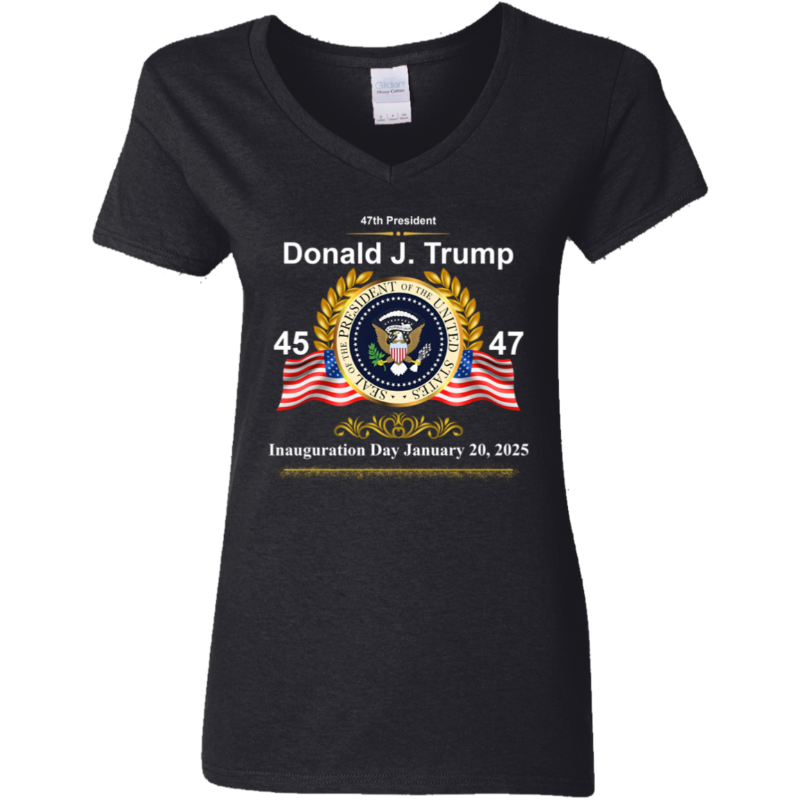 Donald J. Trump President 47 Inauguration Day Dark Shirt HA75 67226