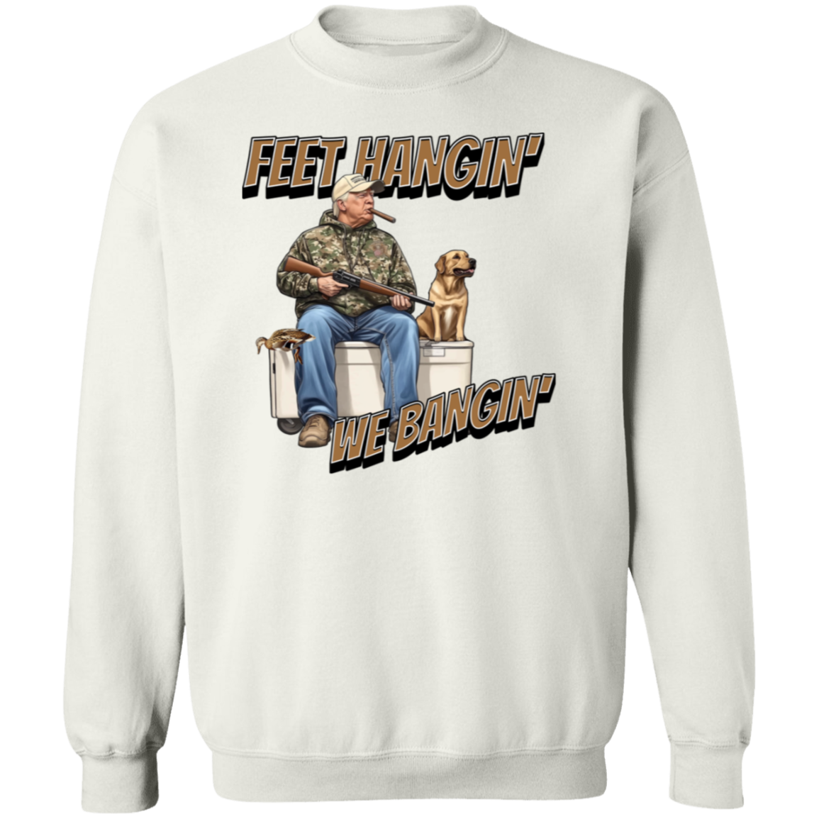 Trump Hunting Feet Hangin' We Bangin' Original Bright Shirt LM32 63855