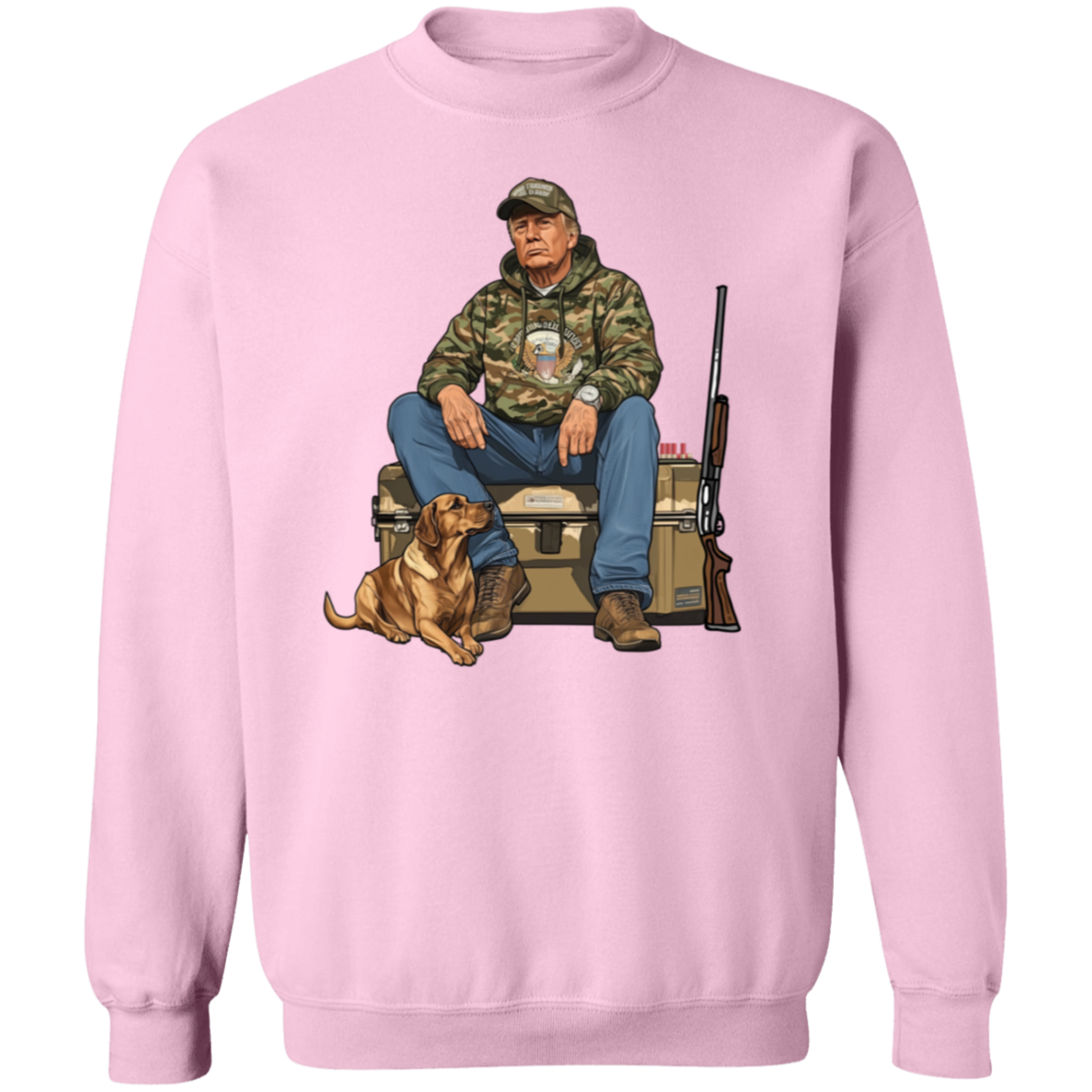 Trump Hunting Gear No Words : Buck Around and Find Out White Shirt 63839
