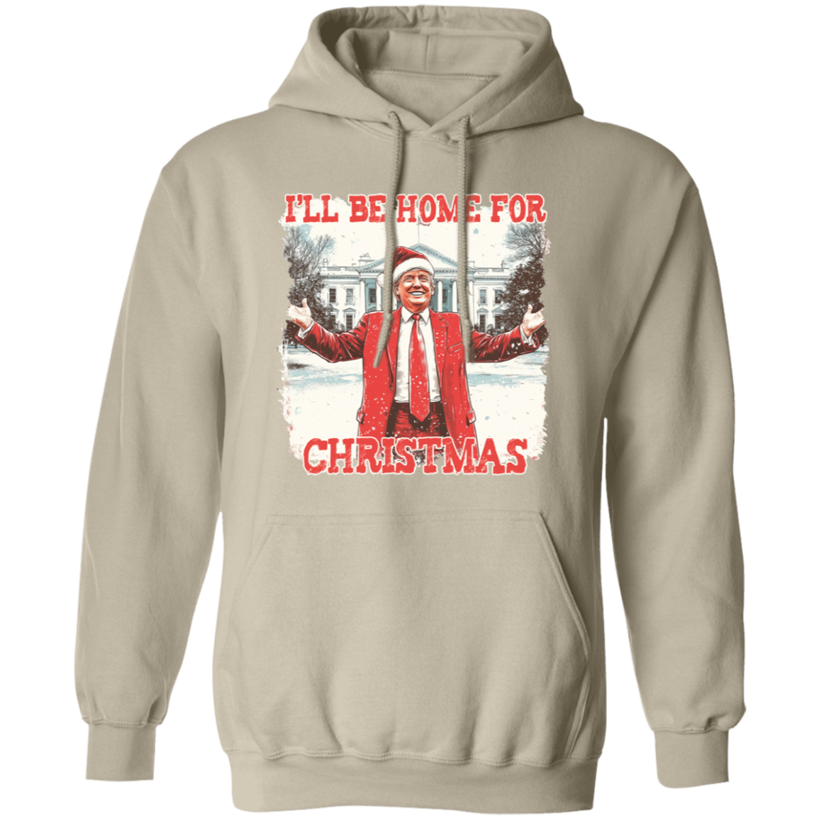 Trump I'll Be Home for Christmas | Make Christmas Great Again Shirt HA75 63760
