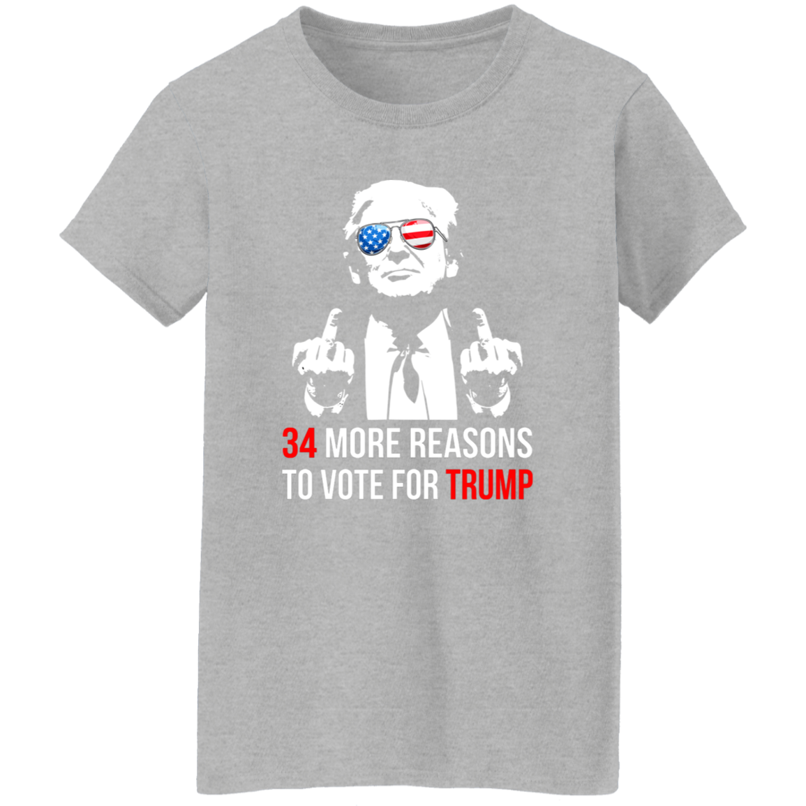 34 Reasons To Vote For Trump Shirt HA75 62612