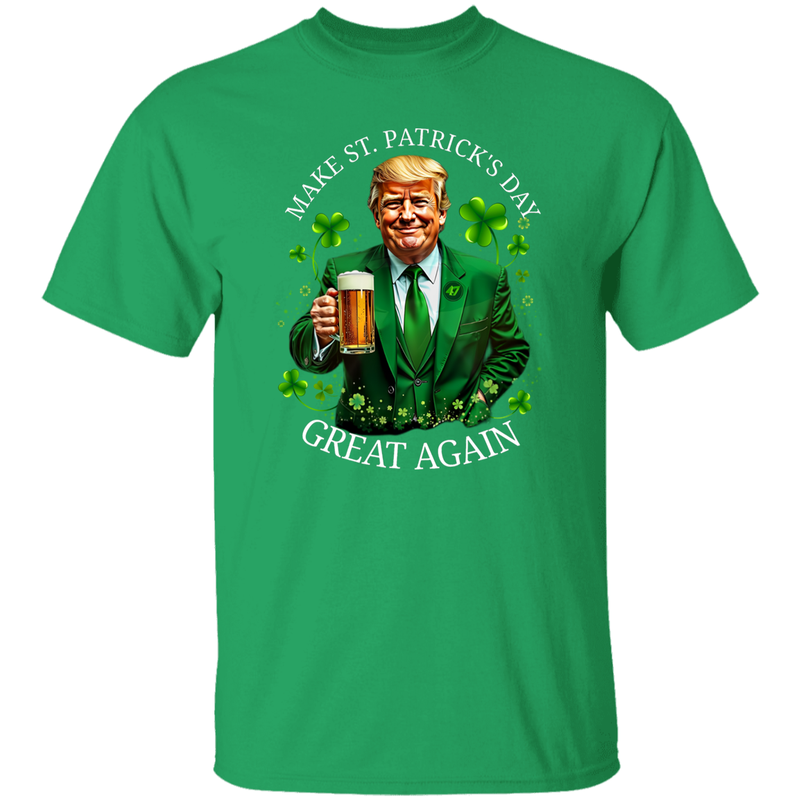Trump Make ST. Patricks Day Great Again Dark Shirt CH07 67252