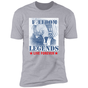 Trump 2024 Freedom Legends Live Forever Dark Shirt HO82 63052