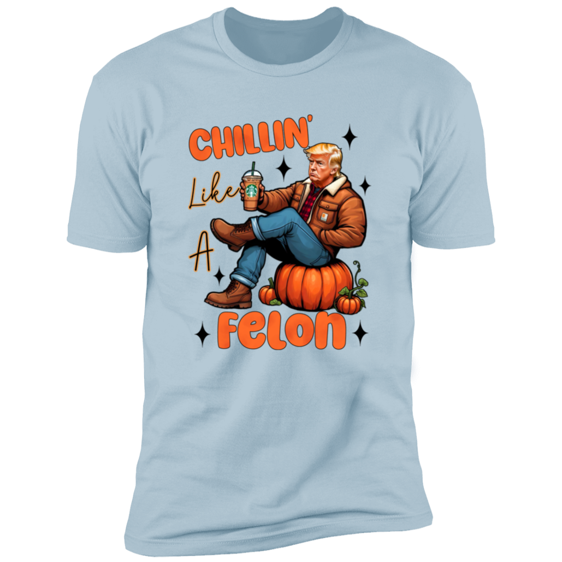 Chilling Like A Felon Trump Halloween Gift Bright Shirt HO82 63372