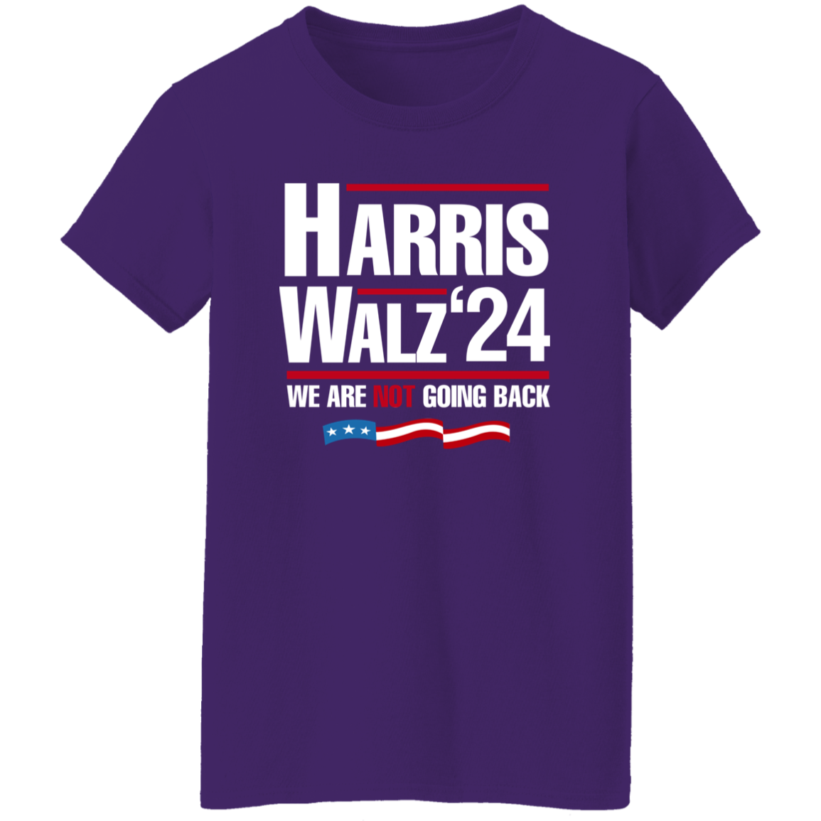 Harris Walz 2024 We Are Not Going Back Shirt HA75 63446