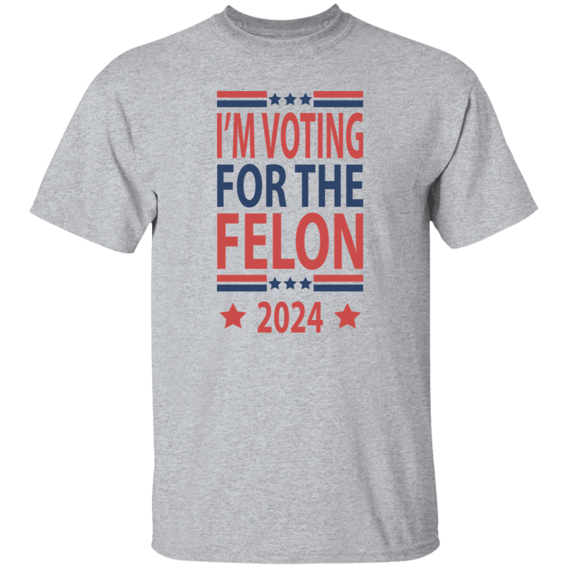 Independence Day Voting For The Felon America President Trump 2024 Bright Shirt HO82 62670