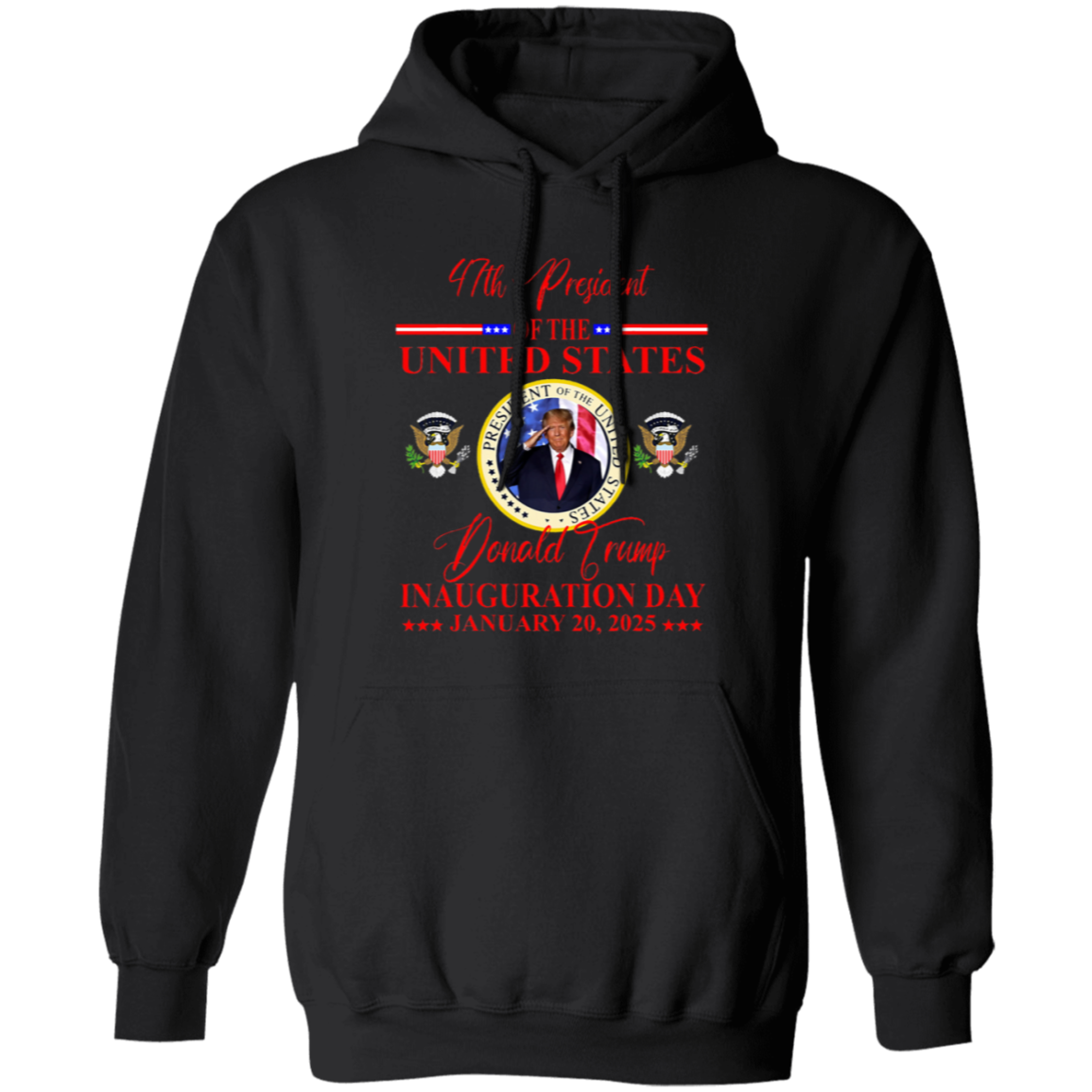 President Donald Trump Inauguration Day 2025 Dark Shirt HO82 65634