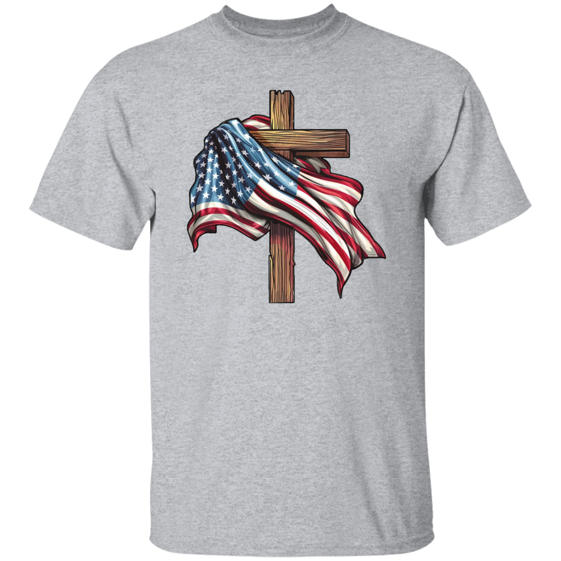 Christian American Sublimation 4th Of July Shirt TH10  62615