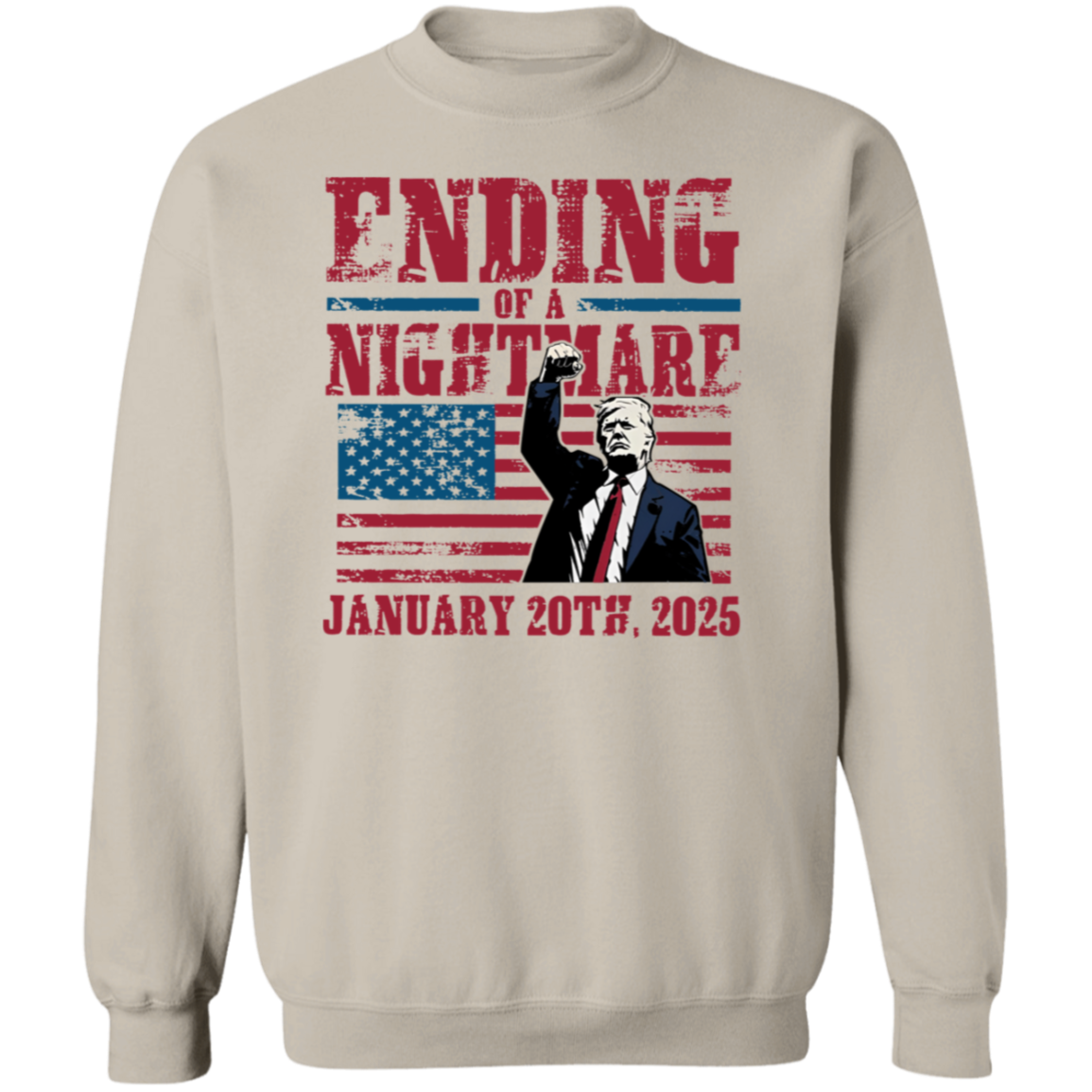Ending of a Nightmare January 20th 2025 Trump Won Bright Shirt LM32 65219