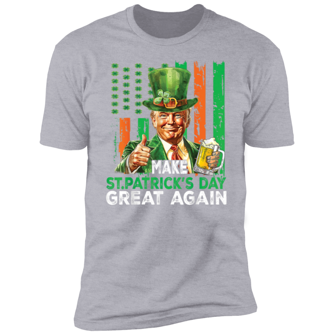 Donald Trump Beer Drinking Make St Patrick's Day Great Again Dark Shirt LM32 65139
