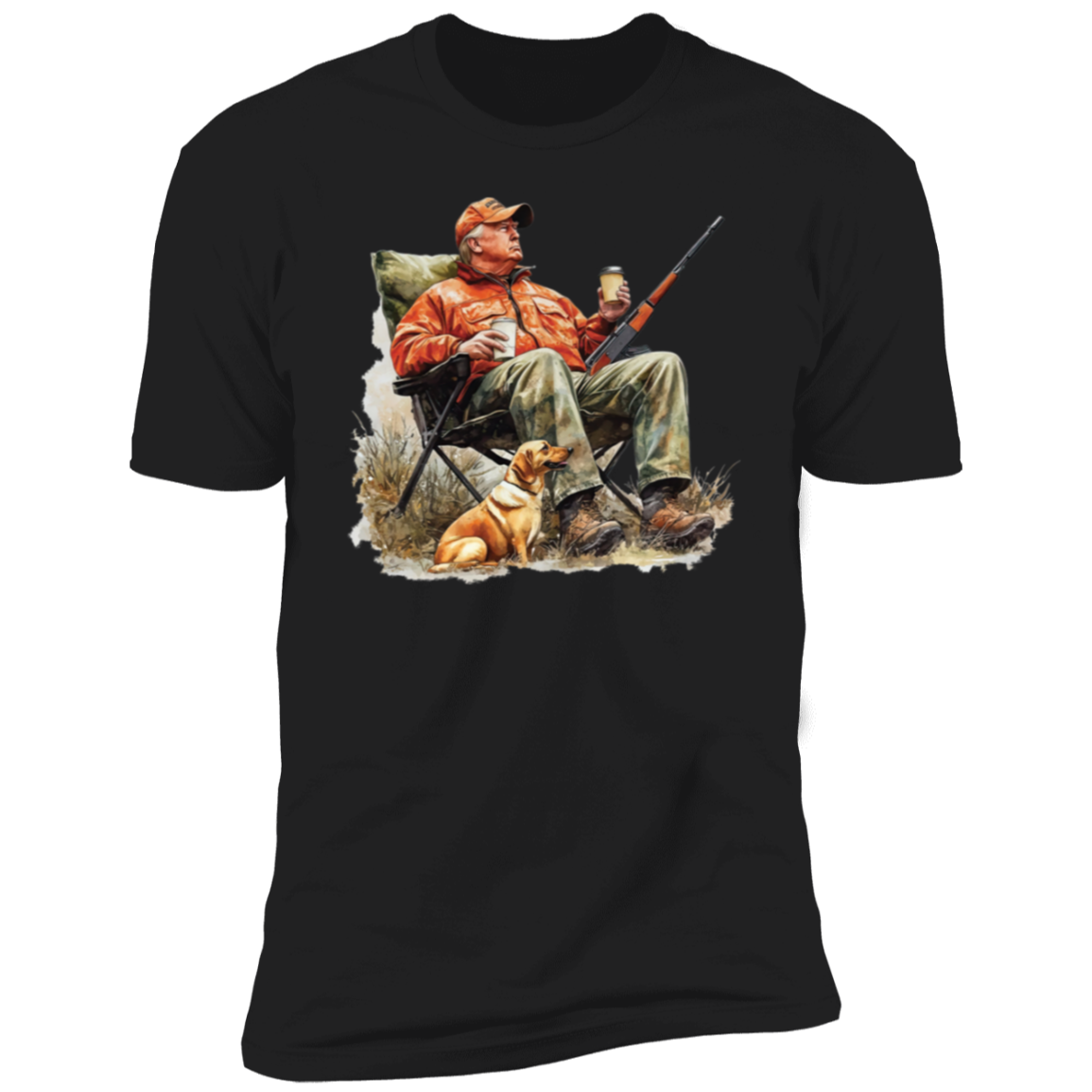 Patriotic Trump Hunting Gear Perfect for Gun Lovers and Hunters Dark Shirt LM32 63875