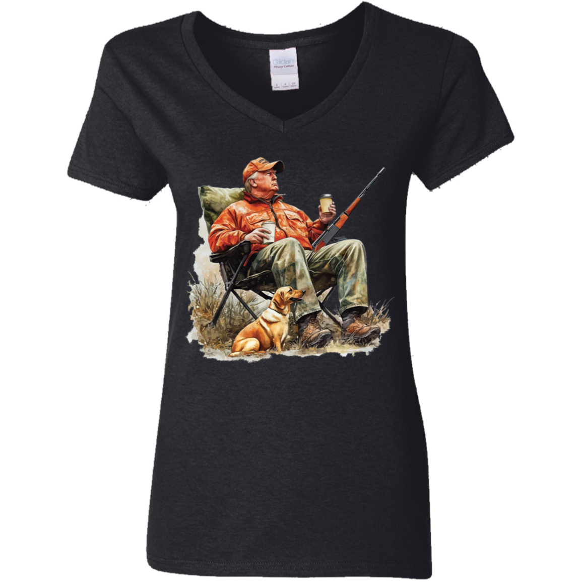 Patriotic Trump Hunting Gear Perfect for Gun Lovers and Hunters Dark Shirt LM32 63875