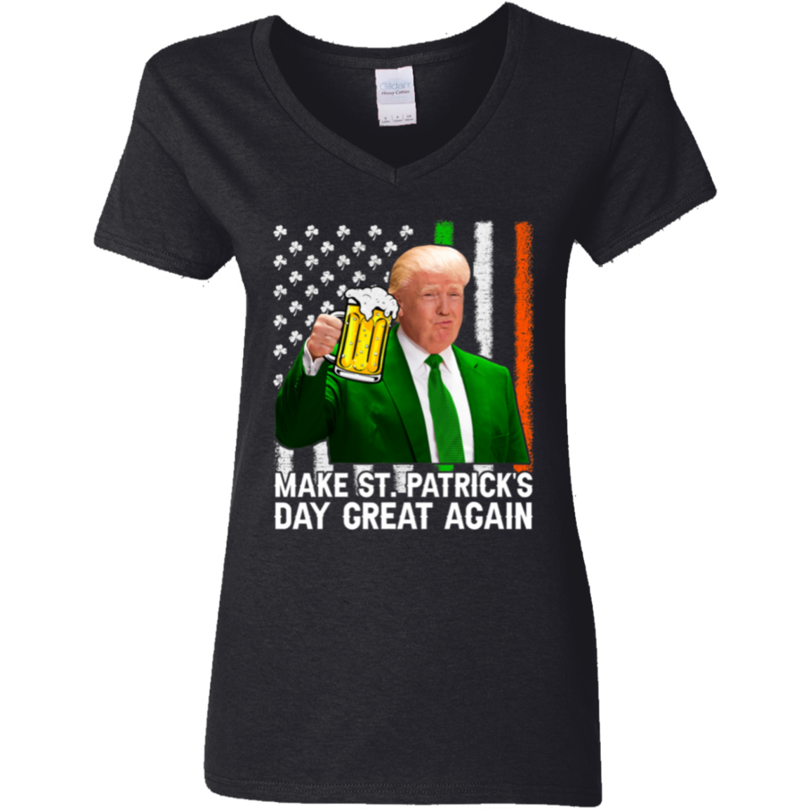 Make Saint St Patrick's Day Great Again Funny Trump Dark Shirt HO82 65628