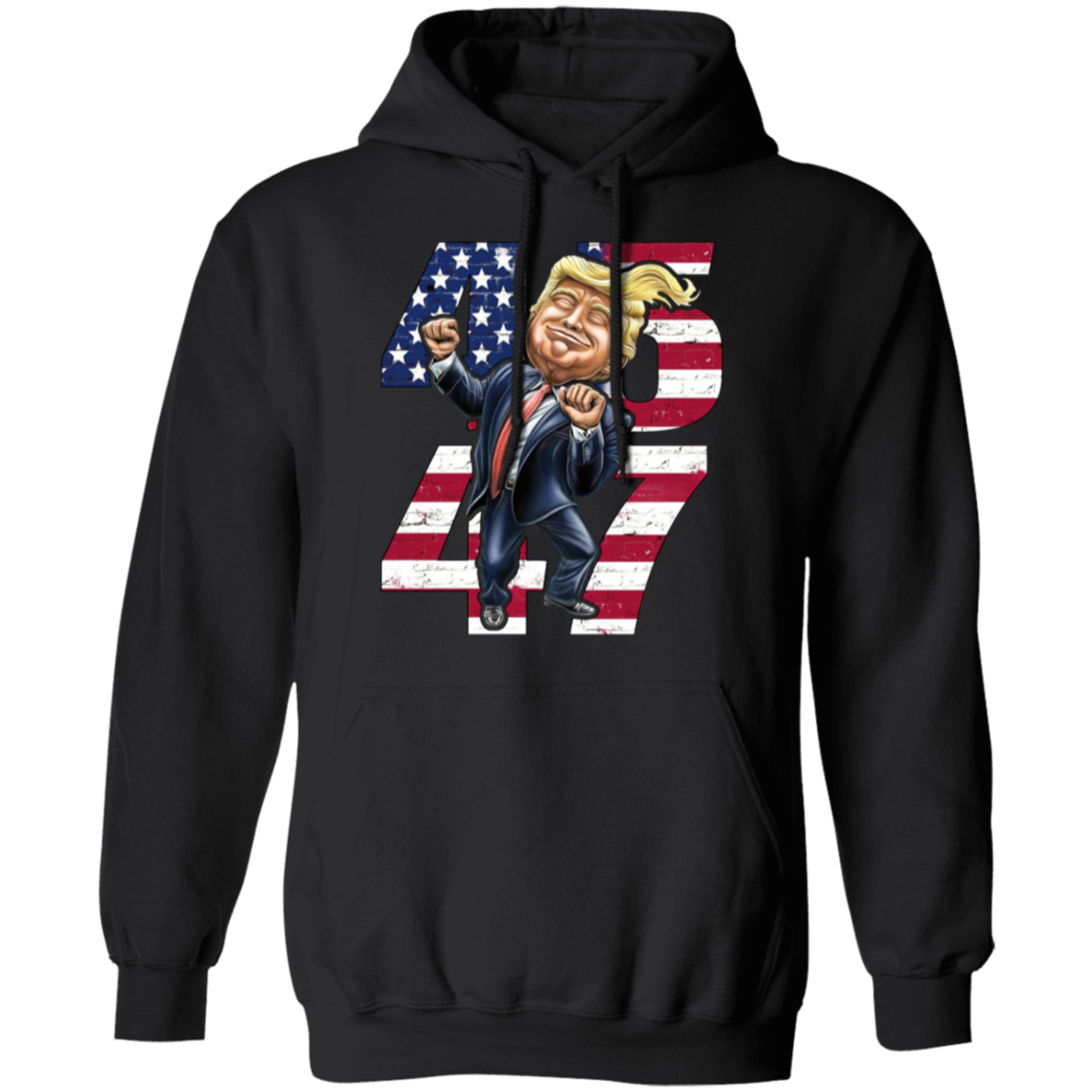 Patriotic Trump 2024 45th & 47th President's Legacy MAGA Dark Shirt LM32 65049