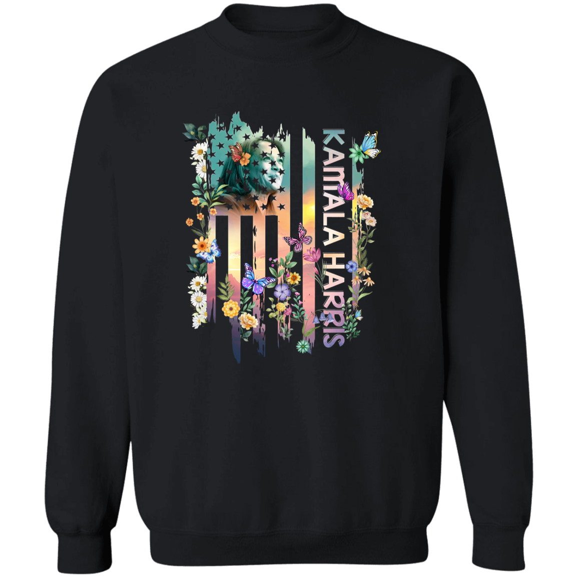 Kamala Harris Flag Flowers Shirt TH10 N369 63505