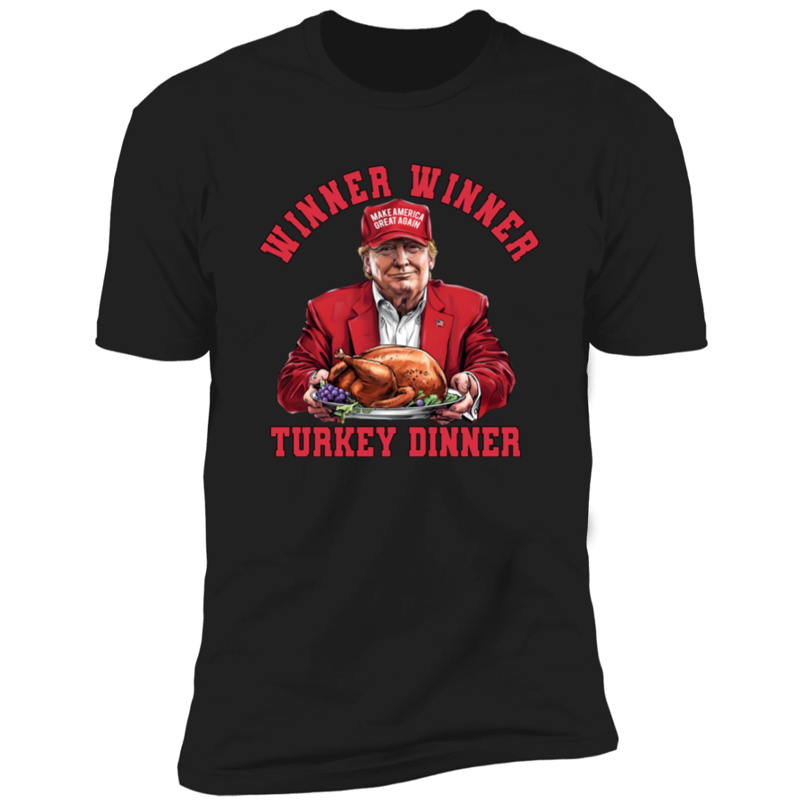 Winner Winner Turkey Dinner Dark Shirt Funny Gift For Trump Lovers HO82 67110
